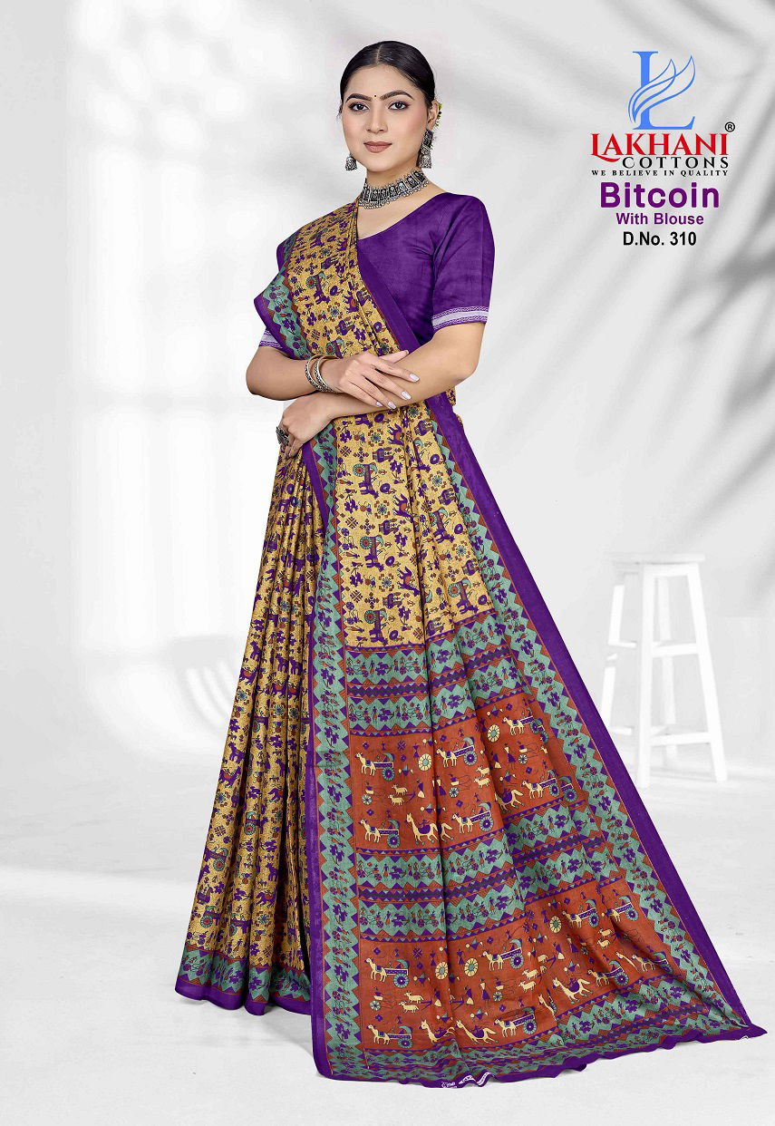 Bitcoin Vol 3 By Lakhani Cotton Printed Daily Wear Saree Orders In India